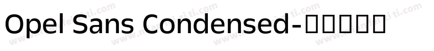 Opel Sans Condensed字体转换